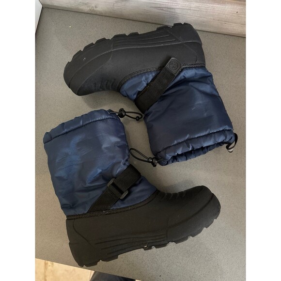 Thinsulate Water Resistant Boys Winter Snow Boots Blue / Black Size 6 - Picture 9 of 11